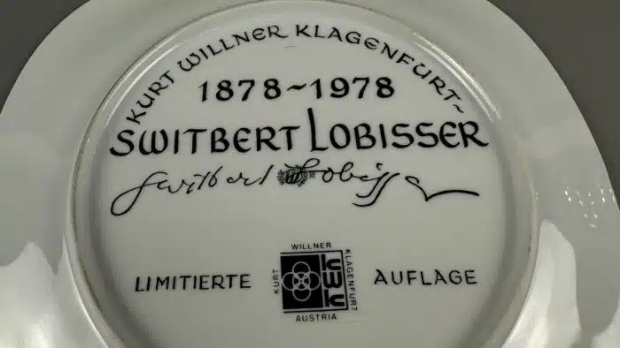 Sammelteller von Switbert Lobisser 1978, handsigniert, Willner – Bild 4