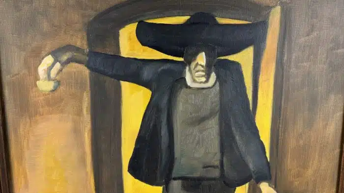 Öl af Platte nach Albin Egger-Lienz signiert, datiert 65 x 56 cm – Bild 3