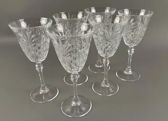 sechs Bleikristall Weißweingläser Cristal D'Arques in originaler Verpackung – Bild 3