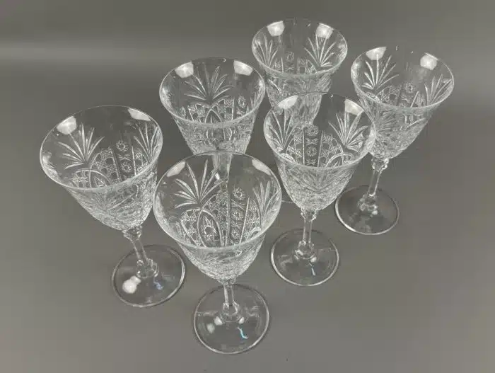 sechs Bleikristall Weißweingläser Cristal D'Arques in originaler Verpackung – Bild 4