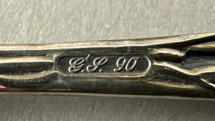je 6 Stück Kafeelüffel und Kuchengabeln mit Tortenheber und Zuckerzange im originalen Karton Hildesheimer Rose GS Georg Schreiter 90er Silberauflage – Bild 6