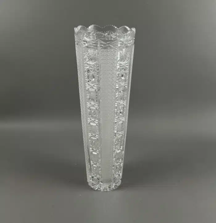 große Stölzle Bleikristall Vase H 39 cm