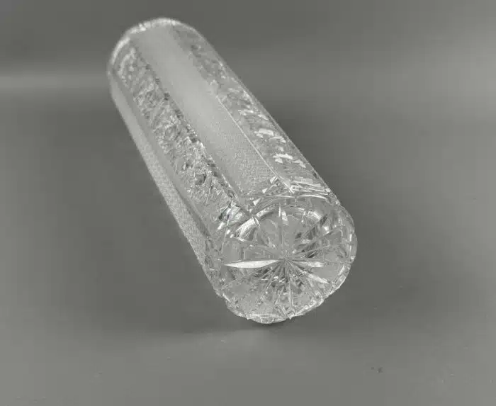 große Stölzle Bleikristall Vase H 39 cm – Bild 4