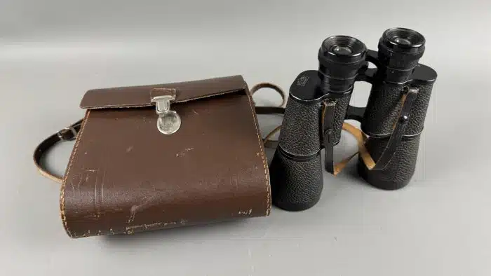 Fernglas Feldstecher Optomax 10 x 50 Originalledertasche