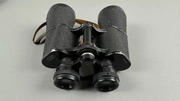 Fernglas Feldstecher Optomax 10 x 50 Originalledertasche – Bild 4
