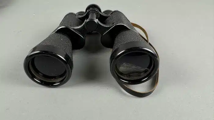 Fernglas Feldstecher Optomax 10 x 50 Originalledertasche – Bild 5