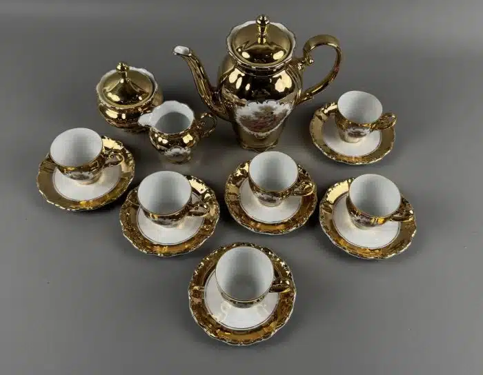  edles 15-teiliges Porzelan Teeset Seltmann Weiden Theresia im Barockstil – Bild 2