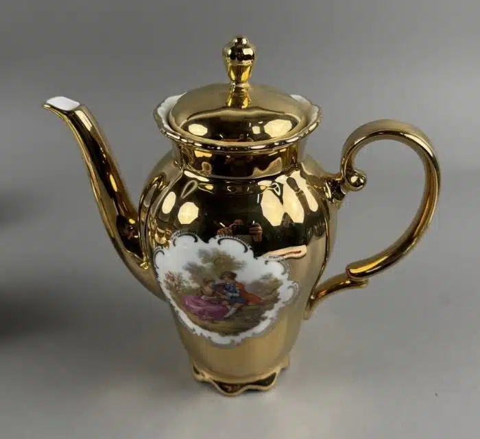 edles 15-teiliges Porzelan Teeset Seltmann Weiden Theresia im Barockstil – Bild 8