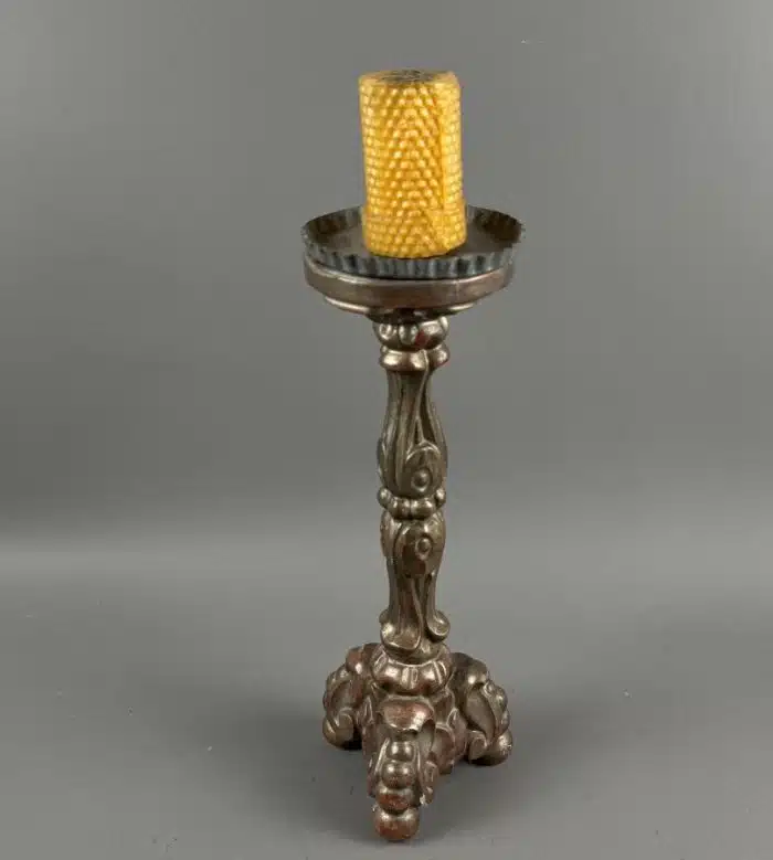 Kerzenleuchter - Altarleuchter Holz H 44 cm