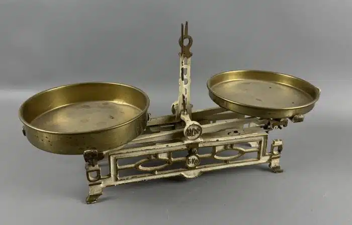Schalenwaage Gusseisen Küchenwaage – Bild 4