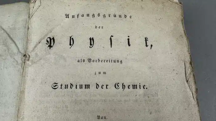 Anfangsgründe der Physik als Vorbereitung zum Studium der Chemie Benjamin Scholz 1821 - über 500 Seiten mit Tabellen – Bild 2