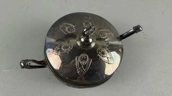 Argentor versibert Jugendstil Zuckerdose mit Schlüssel – Bild 2