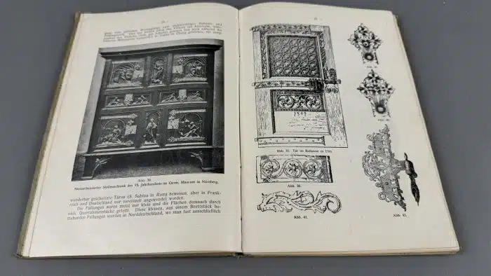 Die Kunstformen der schmiedeeisernen Beschläge - Ein Beitrag zur Stillehre  Carl Zetzsche Lübeck 1912 – Bild 4