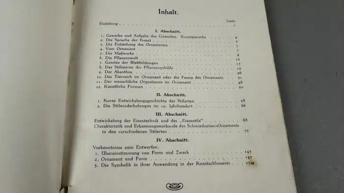 Kurzgefaßte Stillehre für Kunstschlosser Metzger Max (Autor) 1902 – Bild 3
