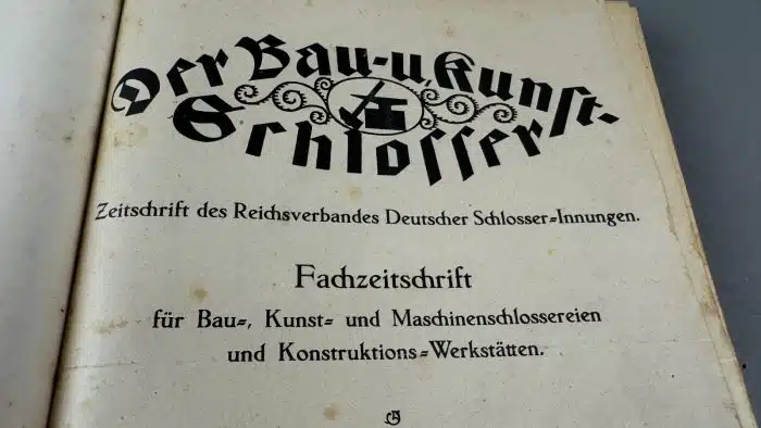 Der Bau und Kunstschlosser 1922 Fachzeitschrift  des Reichsverbandes deutscher Schlosser - Innungen – Bild 2