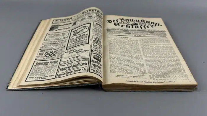 Der Bau und Kunstschlosser 1922 Fachzeitschrift  des Reichsverbandes deutscher Schlosser - Innungen – Bild 4