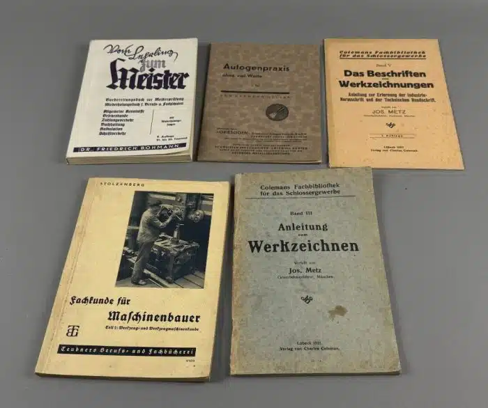 Sammelbücher über Schlosser Maschinenbauer uvm. Siehe Bilder