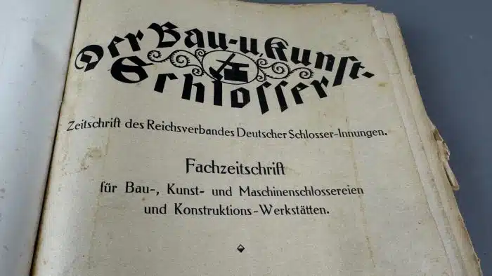 Der Bau und Kunstschlosser 1921 Fachzeitschrift  des Reichsverbandes deutscher Schlosser - Innungen – Bild 7