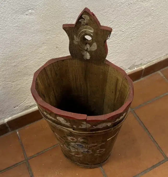 bäuerlich bemalter Regenschirmständer H 61 – Bild 3