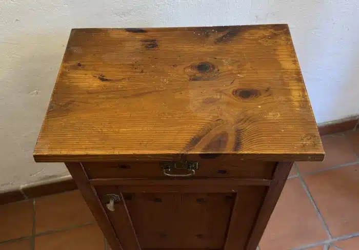 Nachtkästchen Vollholz 46 x 32 H 78 cm – Bild 2