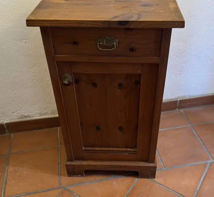 Nachtkästchen Vollholz 46 x 32 H 78 cm – Bild 3