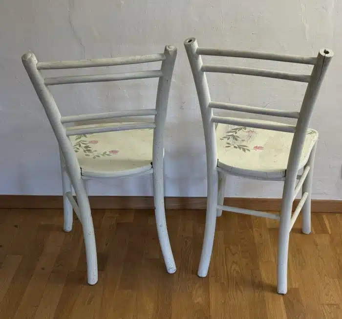 zwei Shabby Chic Holzsessel – Bild 3