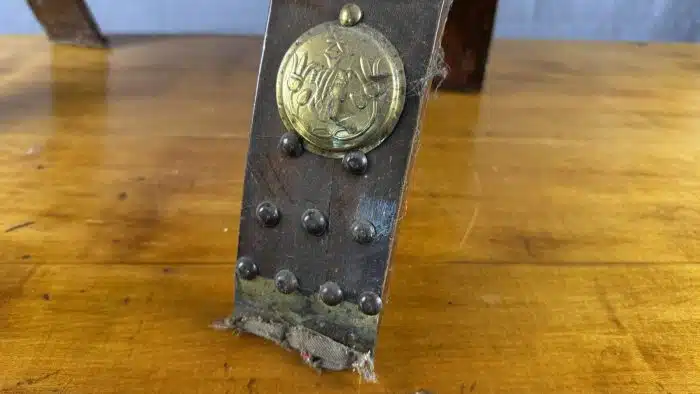 Vintage Handgefertigter Kamelsattel - Hocker – Bild 3