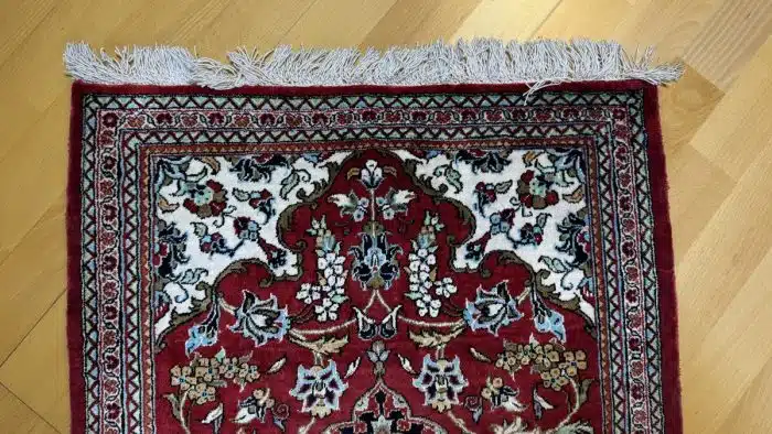 schöner farbenfroher Perserteppich 86 x 58 cm – Bild 4