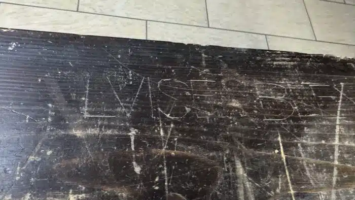 Switbert Lobisser - Aus persönlichem Besitz - Bauerntruhe seiner Eva "Ev" Luise Bleymaier mit den 4 Jahreszeiten von Lobisser bemalt, Frühling, Sommer, Herbst, Winter L 154 T 70 H 79 cm – Bild 19