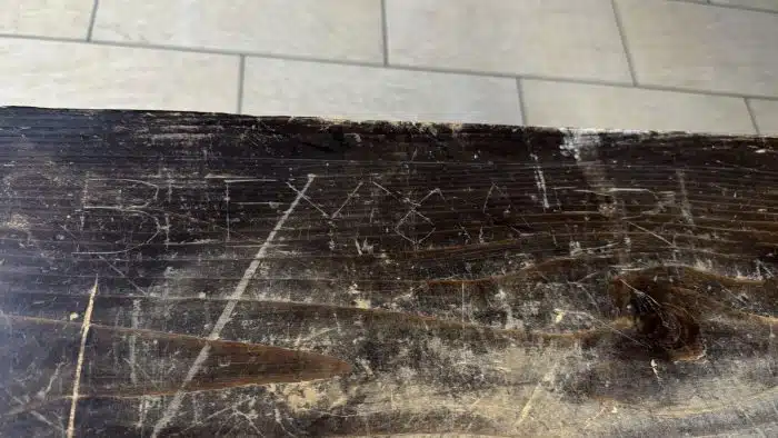 Switbert Lobisser - Aus persönlichem Besitz - Bauerntruhe seiner Eva "Ev" Luise Bleymaier mit den 4 Jahreszeiten von Lobisser bemalt, Frühling, Sommer, Herbst, Winter L 154 T 70 H 79 cm – Bild 20
