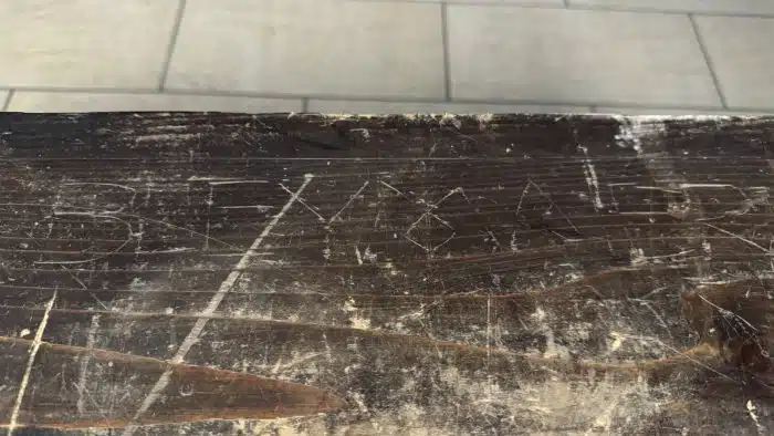 Switbert Lobisser - Aus persönlichem Besitz - Bauerntruhe seiner Eva "Ev" Luise Bleymaier mit den 4 Jahreszeiten von Lobisser bemalt, Frühling, Sommer, Herbst, Winter L 154 T 70 H 79 cm – Bild 25