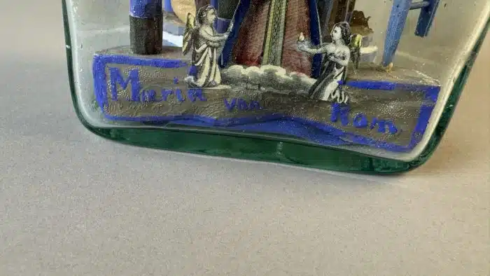 Switbert Lobisser - Aus persönlichem Besitz - Klosterarbeit-Eingericht - Lourdes - Ende 19. Jh., H 20 cm – Bild 10