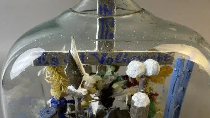 Switbert Lobisser - Aus persönlichem Besitz - Klosterarbeit-Eingericht - Lourdes - Ende 19. Jh., H 20 cm – Bild 11