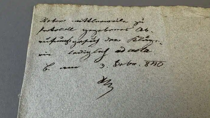 Switbert Lobisser - Holzschnitt -  auf Brief von 1840 144  Exlibris Albert Peter-Pirkham (I) 21x35 cm signiert nummeriert – Bild 5
