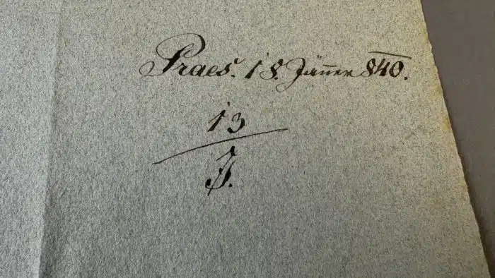 Switbert Lobisser - Holzschnitt -  auf Brief von 1840 144  Exlibris Albert Peter-Pirkham (I) 21x35 cm signiert nummeriert – Bild 6