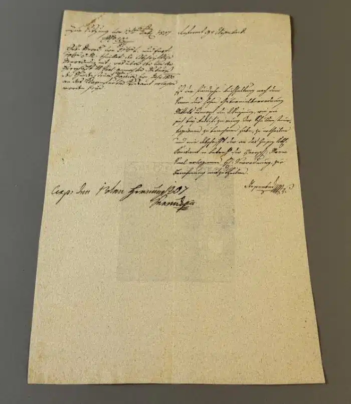 Switbert Lobisser - Holzschnitt -  auf Brief von 1807 - Op.169  Zur Christmette 22x35 cm signiert nummeriert – Bild 4