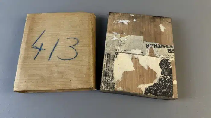 Switbert Lobisser – ORIGINAL Holzstock / Druckstock –  Op 413 Ehrentraud Schnürch geb.Reichl Vermählung - 12,5×16,5cm Absolute Rarität – Bild 6