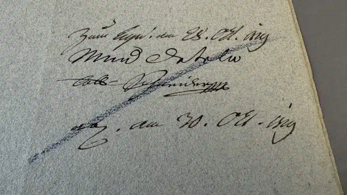 Switbert Lobisser - Holzschnitt -  auf altem Brief   Op. 182  Exlibris Dr. Friedl Rainer 21x36 cm signiert nummeriert – Bild 5