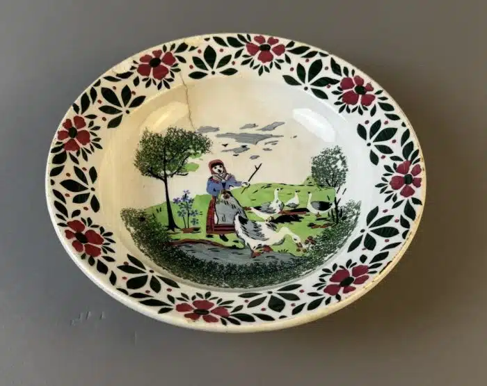 Switbert Lobisser - Aus persönlichem Besitz -  Wilhelmsburger Steingut Teller  Dm. 23 cm