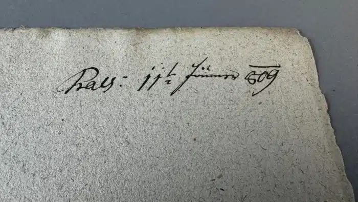 Switbert Lobisser - Holzschnitt -  auf Brief von 1809 mit Wasserzeichen Stift St.Paul - Op.196  Exlibris Karl Fritz (II) 24x37,5 cm signiert nummeriert – Bild 5
