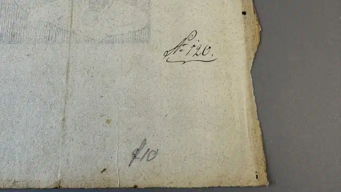Switbert Lobisser - Holzschnitt -  auf altem Brief mit Wasserzeichen Stift St.Paul - Op.191  Exlibris Dr. H. Seka  23,5x37,5 cm signiert nummeriert – Bild 6