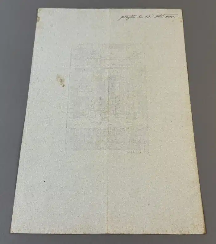 Switbert Lobisser - Holzschnitt -  auf Brief von 1808  Op.187  Richard Strelli Neujahr 1933 23,5x35 cm signiert nummeriert – Bild 4