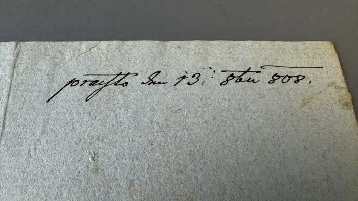 Switbert Lobisser - Holzschnitt -  auf Brief von 1808  Op.187  Richard Strelli Neujahr 1933 23,5x35 cm signiert nummeriert – Bild 5