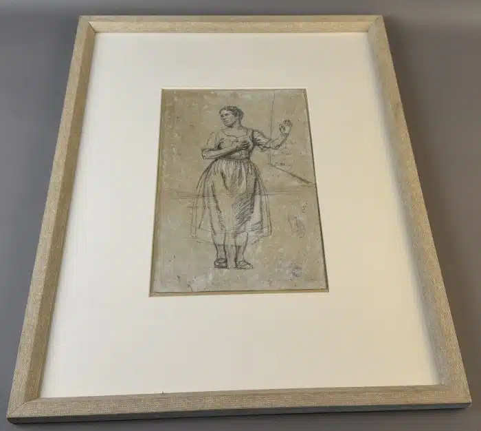 Switbert Lobisser - Zeichnung - Bleistift mit Deckweiß -  Der Eid - 6.10.1927 - 50x64 cm Blatt 21,5x34 cm signiert mit NLS datiert Nachlassstempel