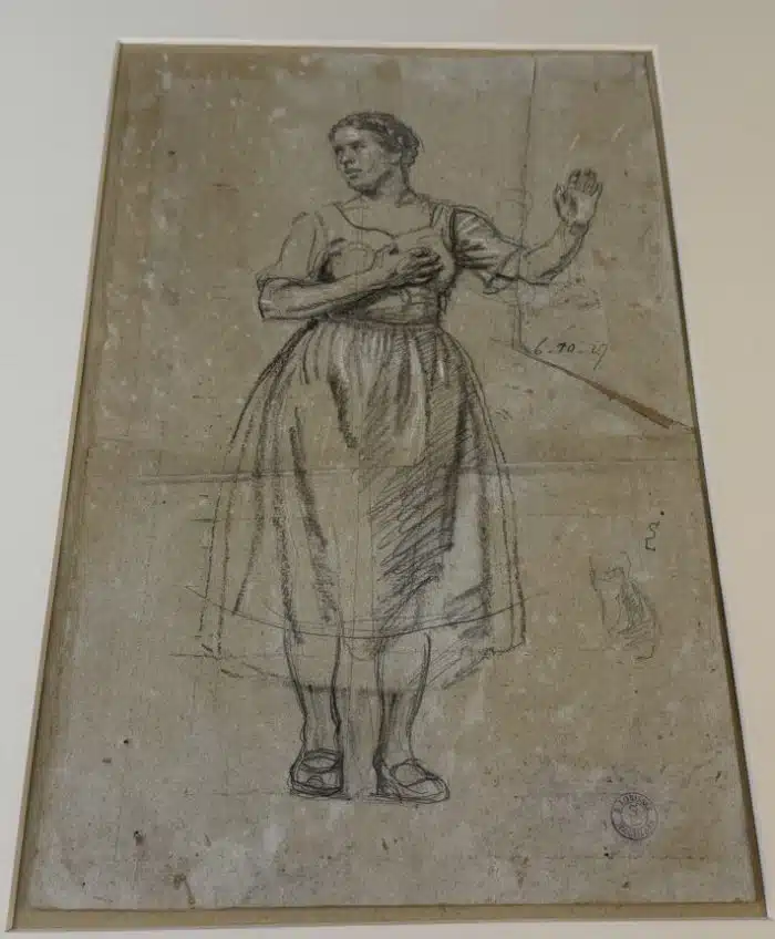 Switbert Lobisser - Zeichnung - Bleistift mit Deckweiß -  Der Eid - 6.10.1927 - 50x64 cm Blatt 21,5x34 cm signiert mit NLS datiert Nachlassstempel – Bild 2