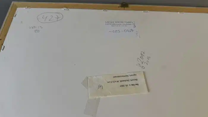 Switbert Lobisser - Zeichnung - Bleistift mit Deckweiß -  Der Eid - 6.10.1927 - 50x64 cm Blatt 21,5x34 cm signiert mit NLS datiert Nachlassstempel – Bild 11