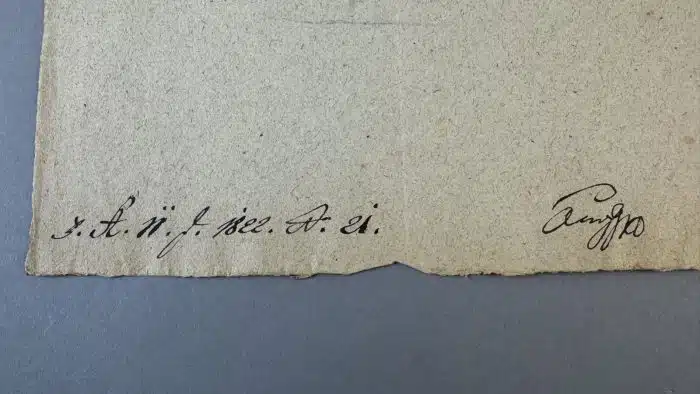 Switbert Lobisser - Holzschnitt -  auf Brief von 1822  Op.184  Exlibris Dr. Hubert Knaus 21,5x37 cm signiert nummeriert – Bild 7