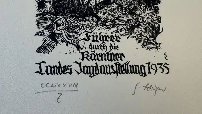Switbert Lobisser - Holzschnitt -  Führer durch die Kärntner Landesaustellung 1935  - 26,5x32,5 cm  signiert nummeriert – Bild 4