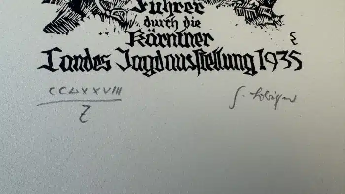 Switbert Lobisser - Holzschnitt -  Führer durch die Kärntner Landesaustellung 1935  - 26,5x32,5 cm  signiert nummeriert – Bild 5