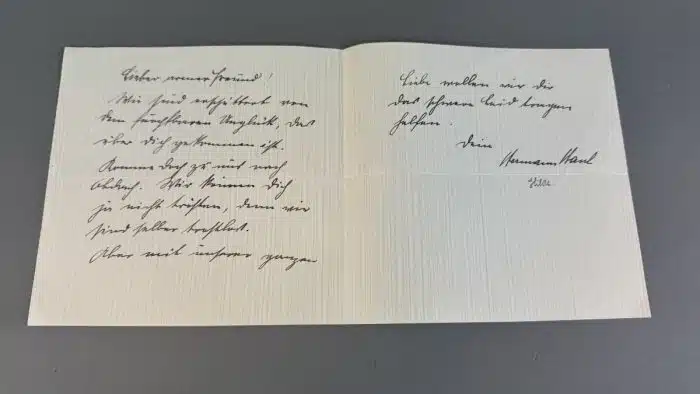 Switbert Lobisser - Aus persönlichem Besitz - 3 Stück Kondolenzschreiben zum Ableben seiner Ev 1933 – Bild 4